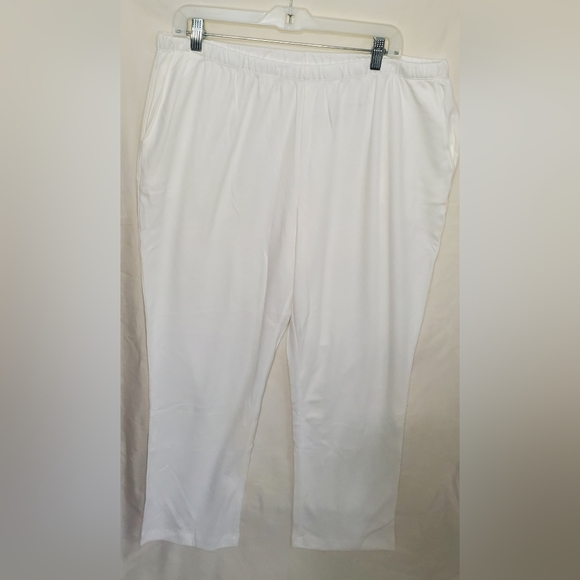 Pre-Loved Women’s Land’s End White Sweatpants Size 1X/P - Picture 9 of 10
